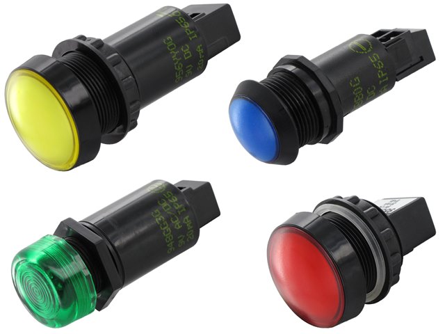 Plastic indicator lights